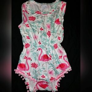 Toddler flamingo jumpsuit